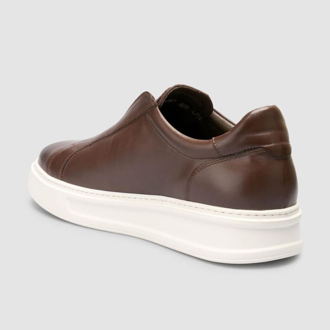 Madasat Genuine Leather Brown Men Shoes - 961 |