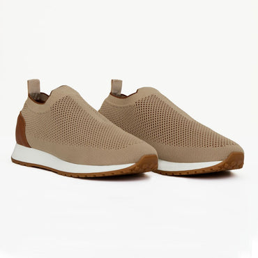 Madasat Men Beige Slip On Knit Shoes - 881 |