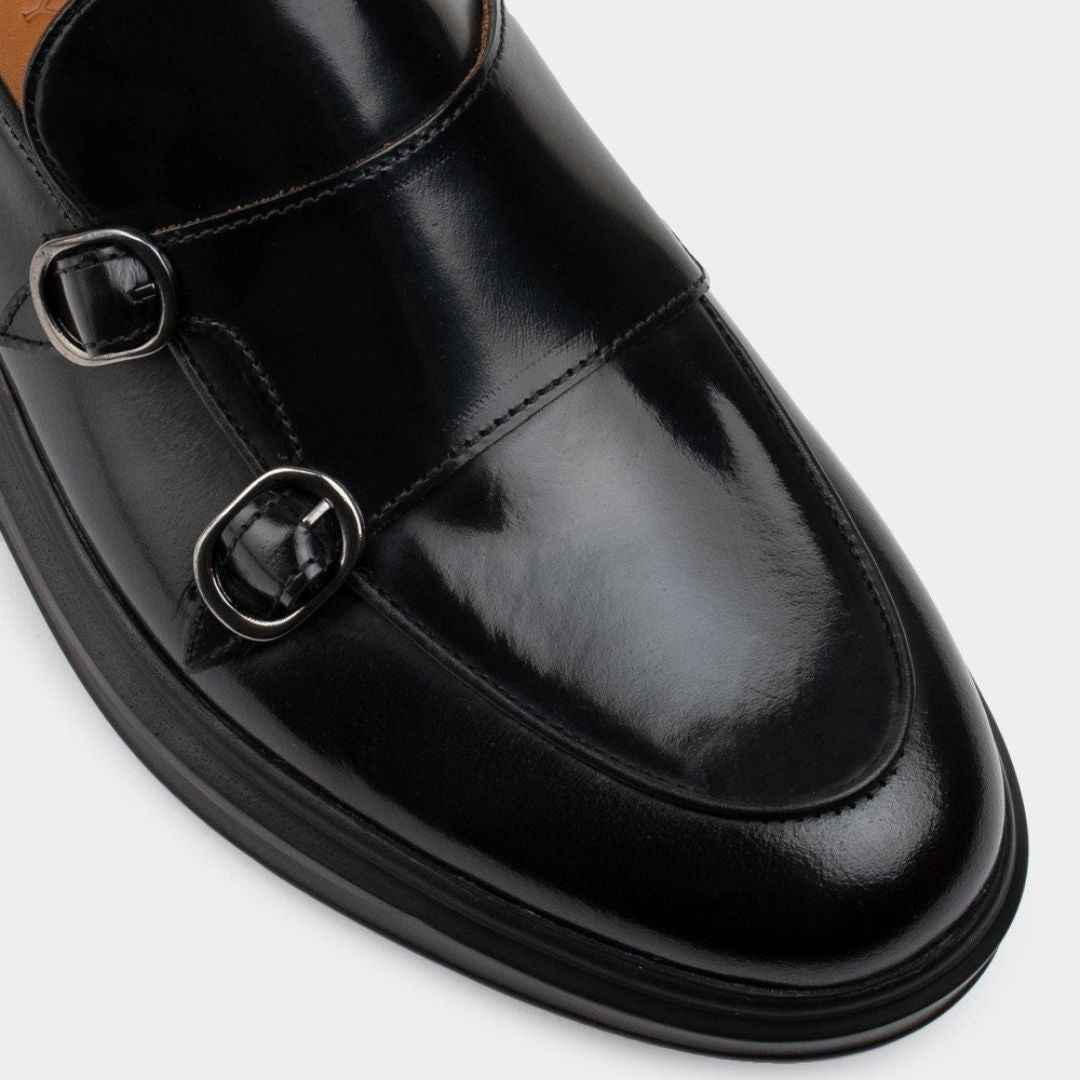 Madasat Black Leather Loafer - 517 |