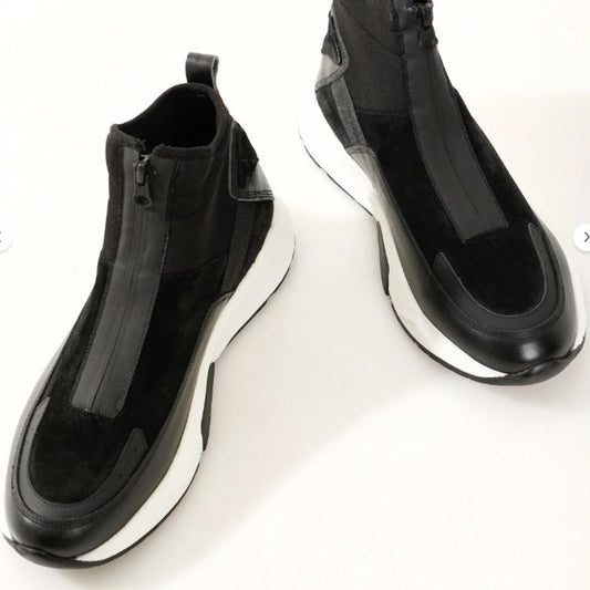 Madasat Black Leather Men's Casual Boots - 219 |