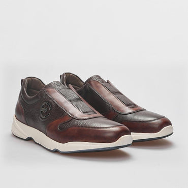 Madasat Brown Genuine Leather Lace Up Shoes - 852 |