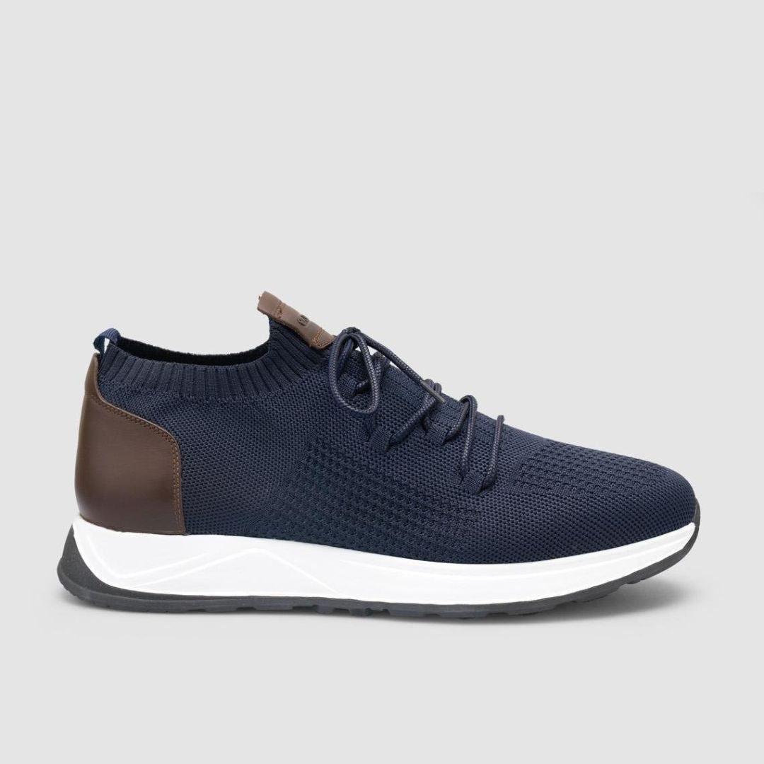 Madasat Men Knitted Navy Blue Casual Shoes - 959 |