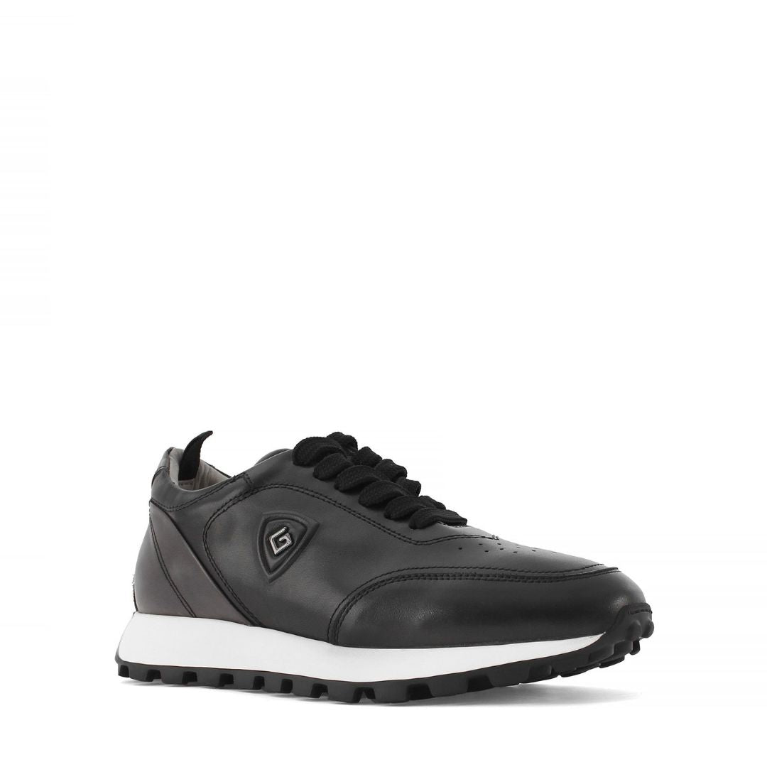 Madasat Black Leather Men's Shoes - 884 |