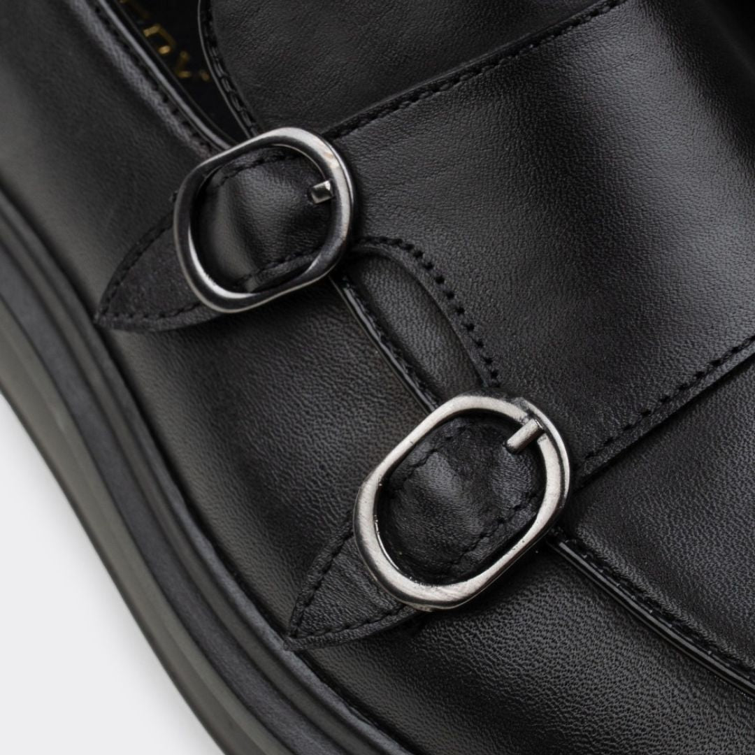 Madasat Black Leather Loafer - 515 |
