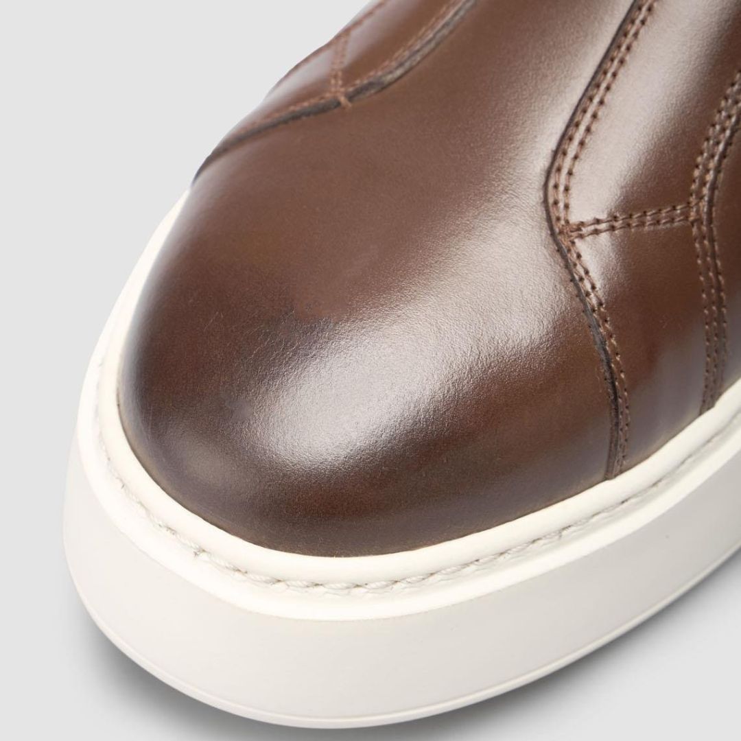 Madasat Genuine Leather Brown Men Shoes - 961 |