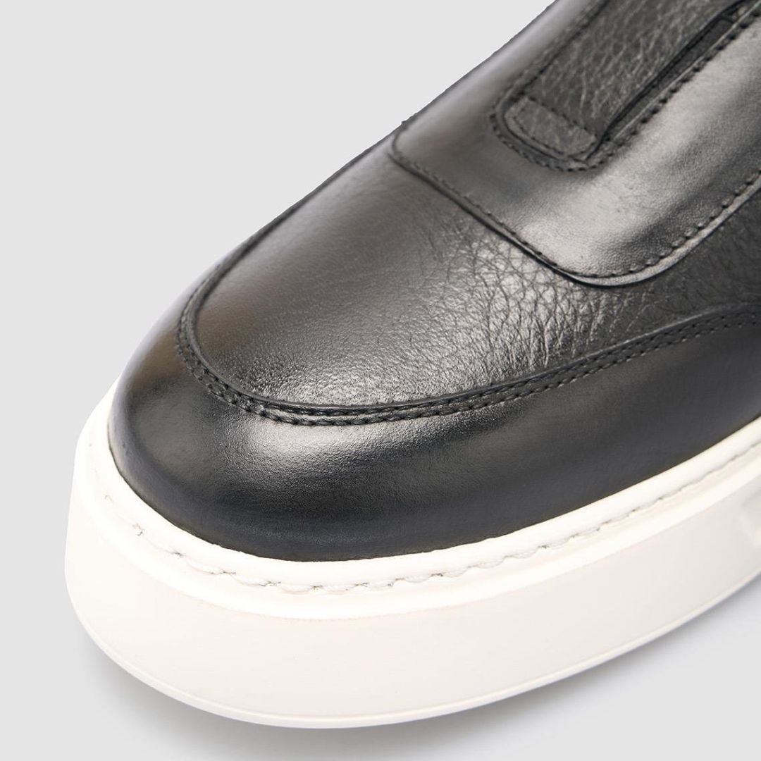 Madasat Black Men Genuine Leather Shoes - 953 |