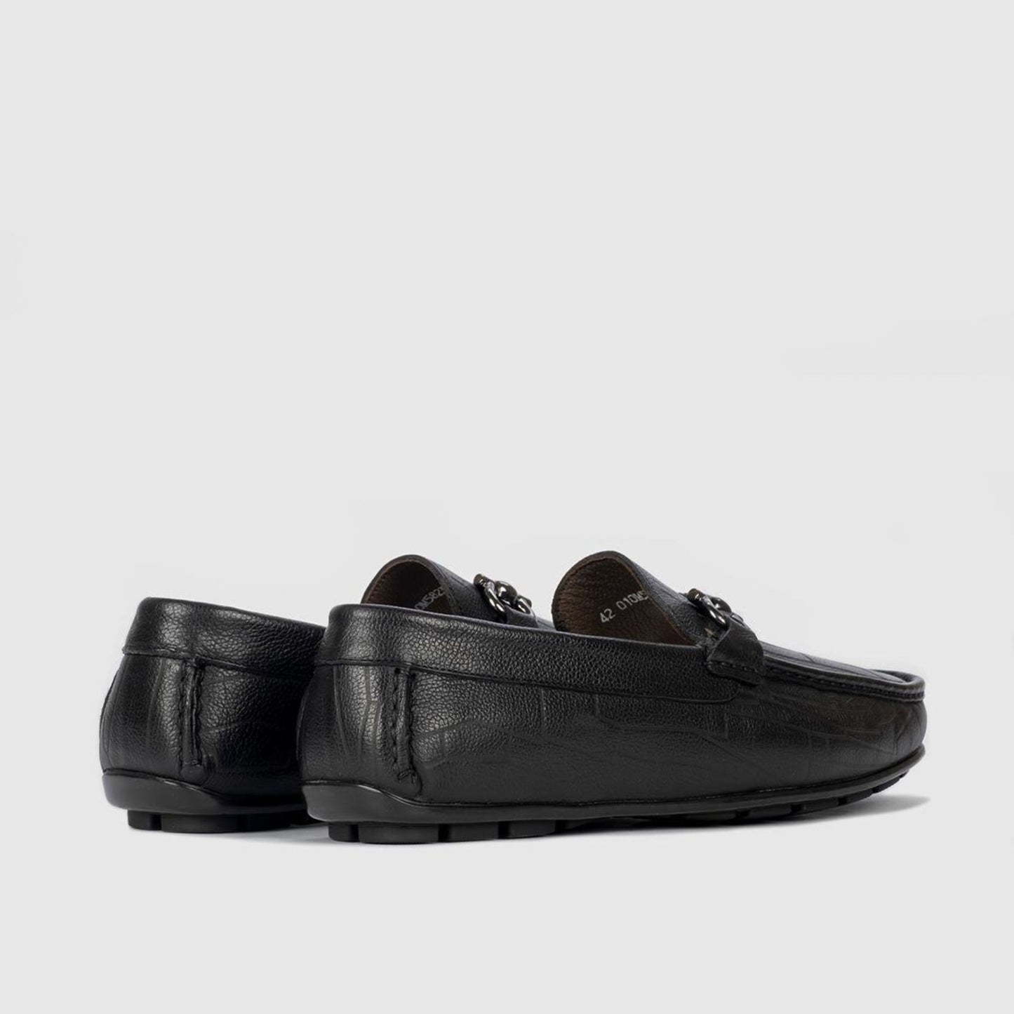 Madasat Black Leather Loafer - 618 |