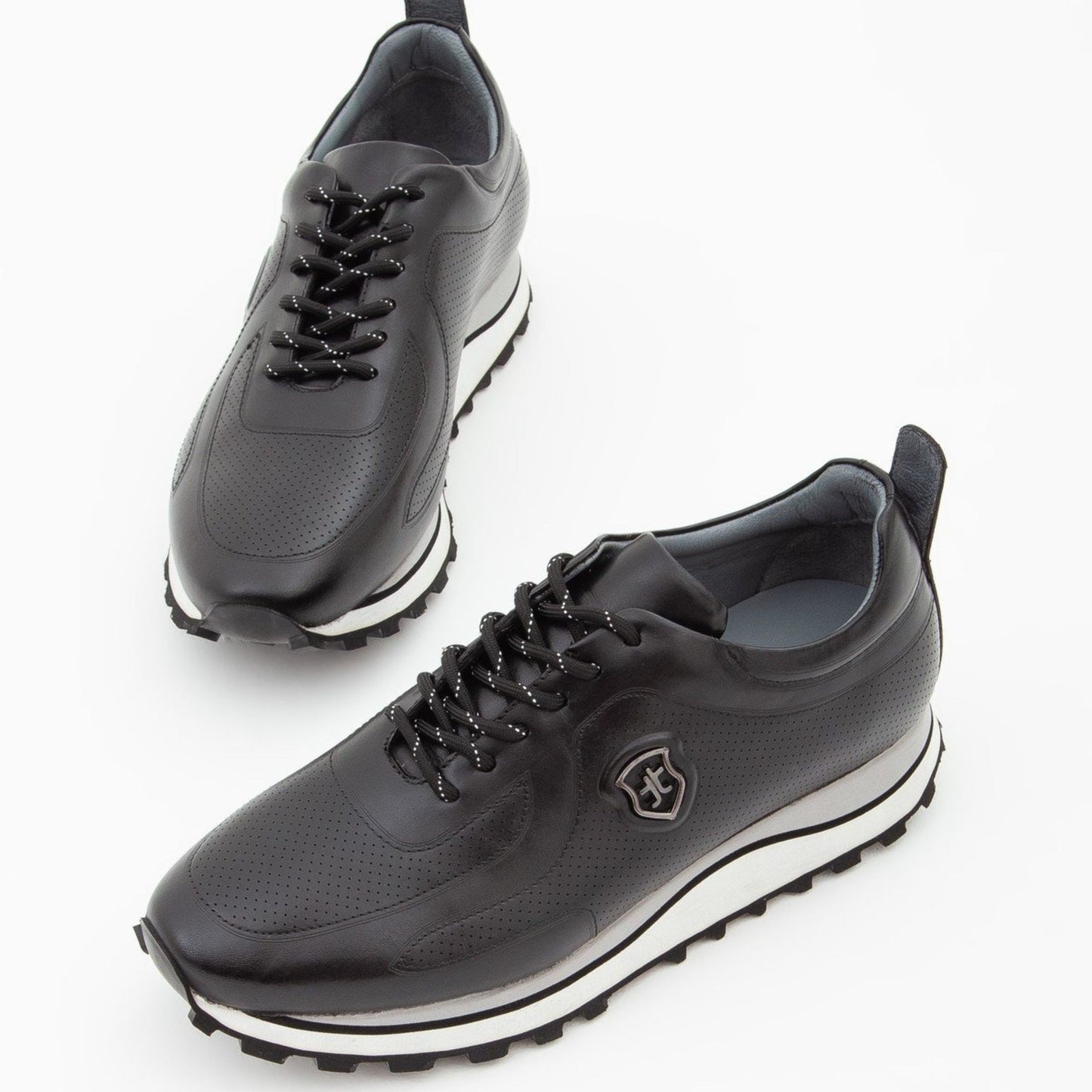 Madasat Black Leather Casual Shoes - 232 |