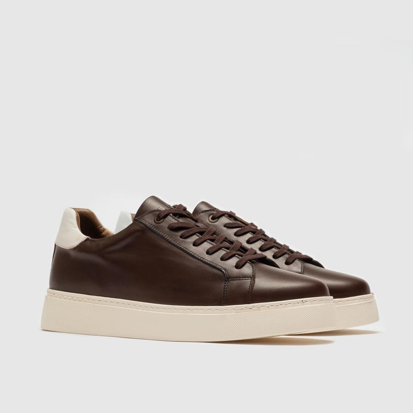 Madasat Brown Leather Casual Shoes - 810 |