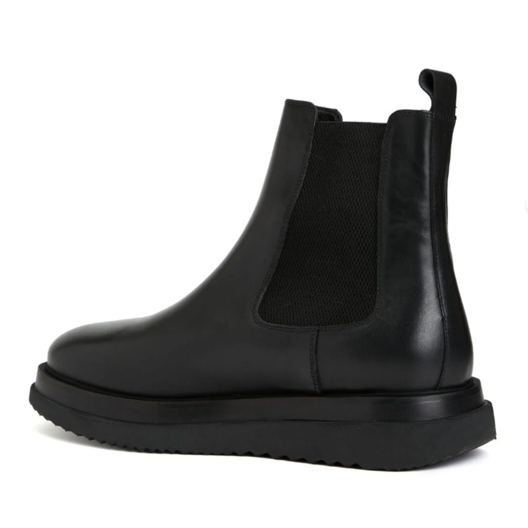 Madasat Freizeitstiefel aus schwarzem Leder für Herren - 832 |