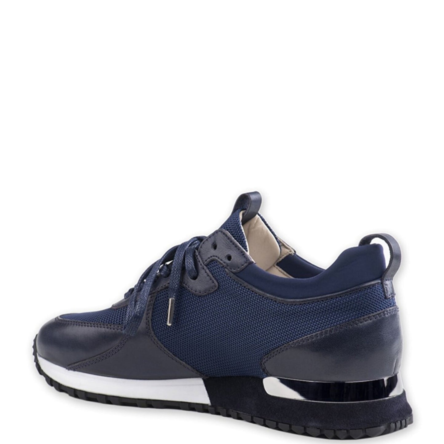 Madasat Navy Blue Leather Casual Shoes - 222 |