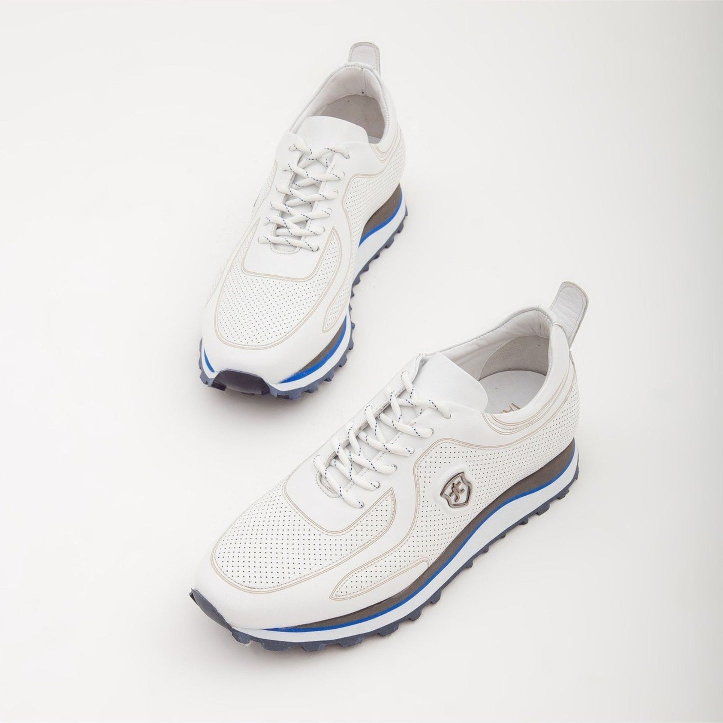Madasat White Leather Casual Shoes - 232 |