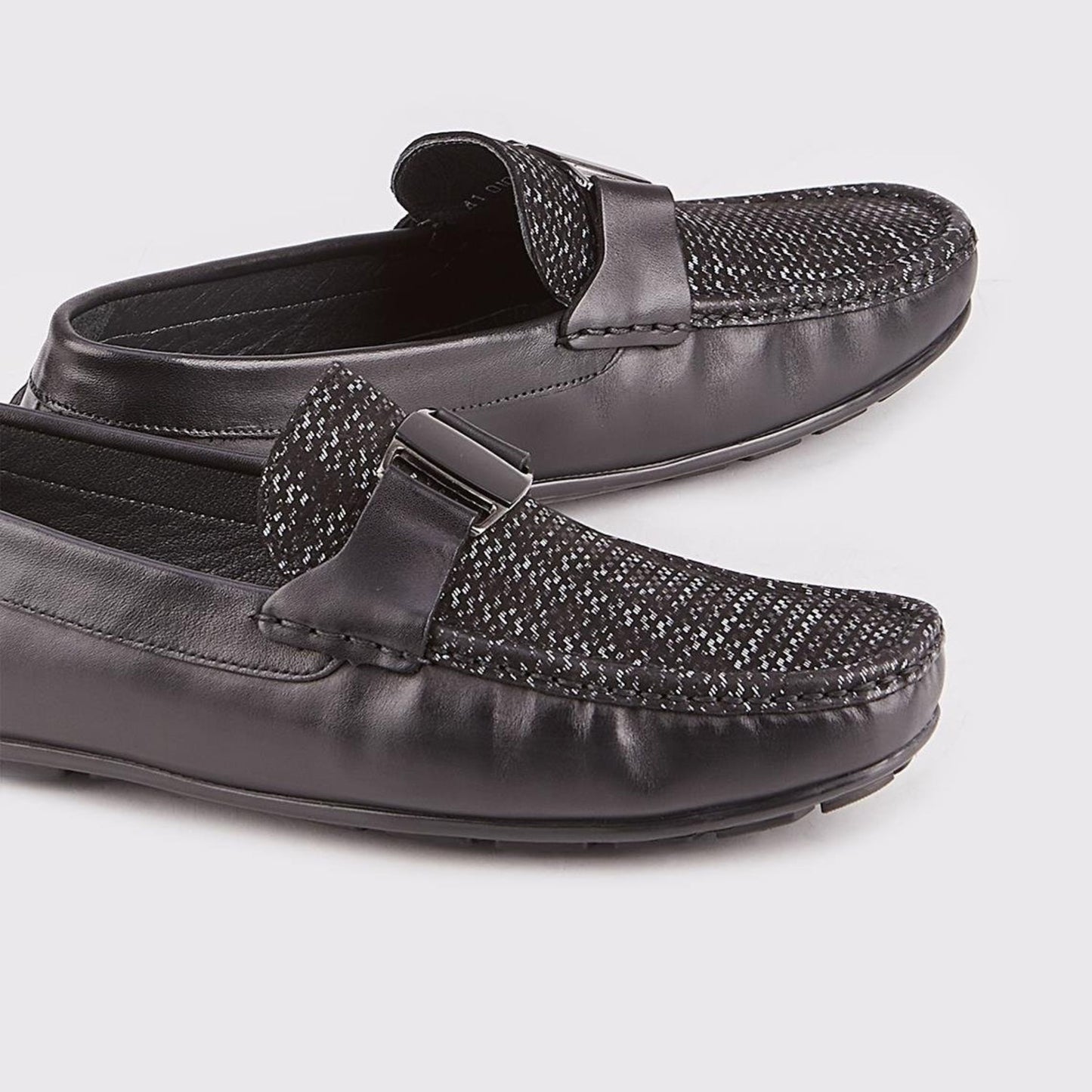 Madasat Black Leather Loafer - 018 |