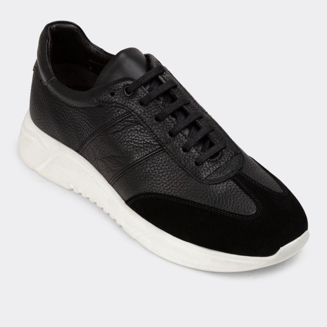 Madasat Black Men's Genuine Leather Shoes - 729 |