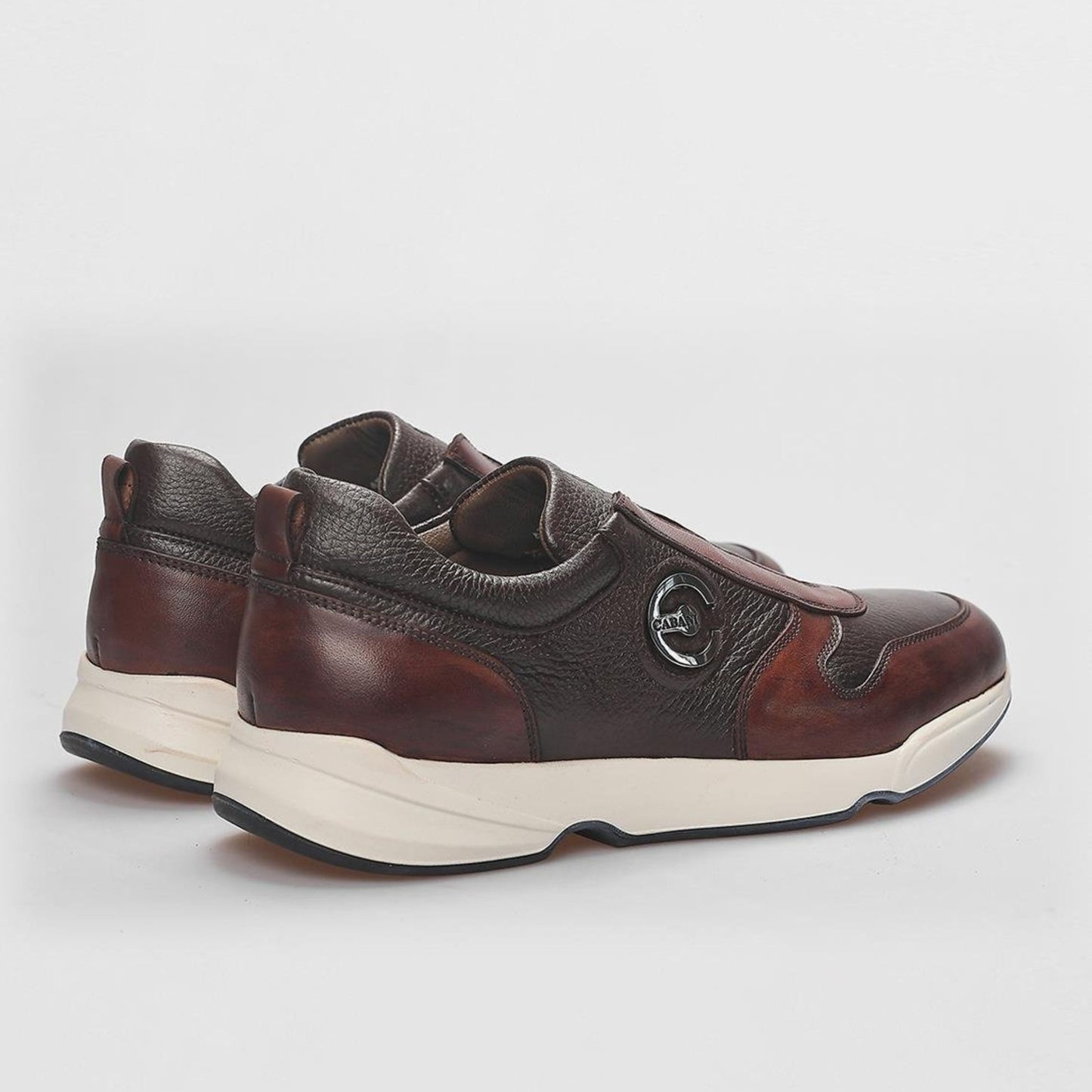 Madasat Brown Genuine Leather Lace Up Shoes - 852 |
