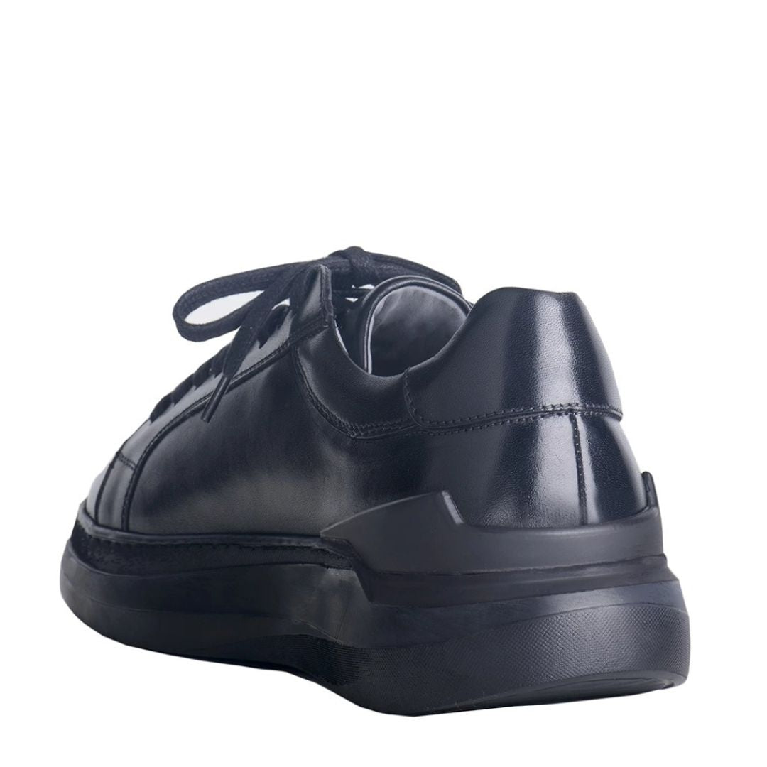 Madasat Black Genuine Leather Sneaker shoes - 871 |