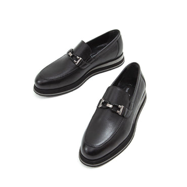 Madasat Black Leather Loafer - 599 |