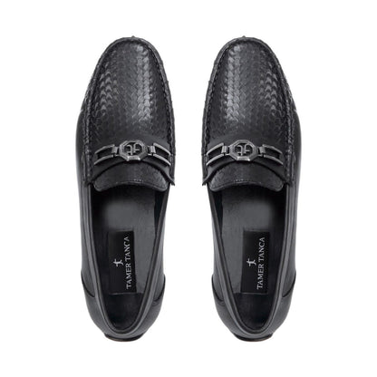 Madasat Black Leather Loafer - 666 |