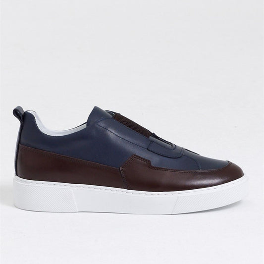 Madasat Navy blue & Brown Casual Shoes - 632 |