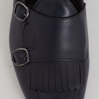 Madasat Navy Blue Leather Loafer - 712 |