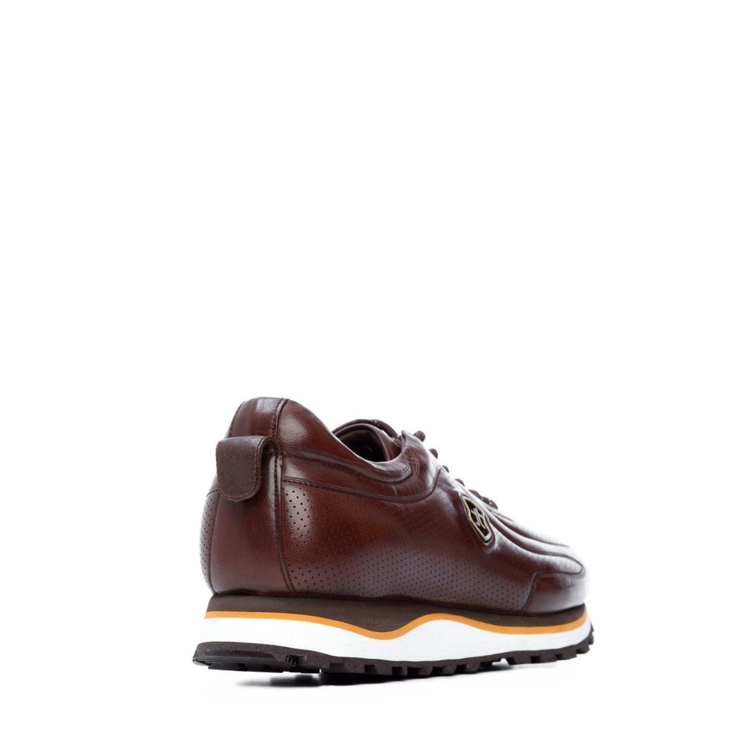 Madasat Brown Leather Casual Shoes - 232 |