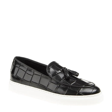 Madasat schwarzer Leder-Loafer – 366 |