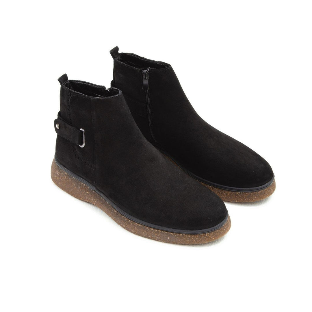 Madasat Black Nubuck Men's Leather Casual Boots - 821 |