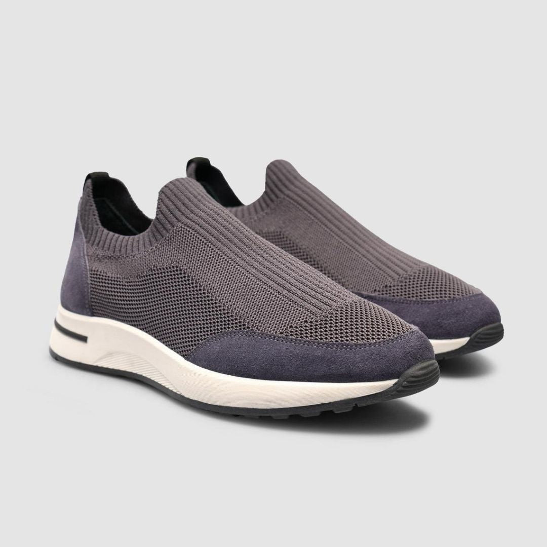 Madasat Grey Men Knitted Shoes - 951 |