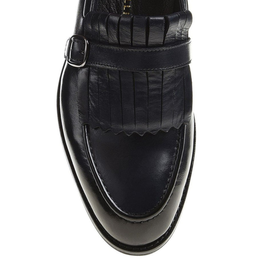Madasat Black Leather Loafer - 719 |