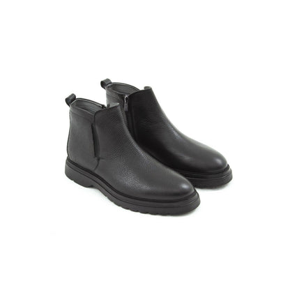 Madasat Black Leather Casual Boot - 547 |