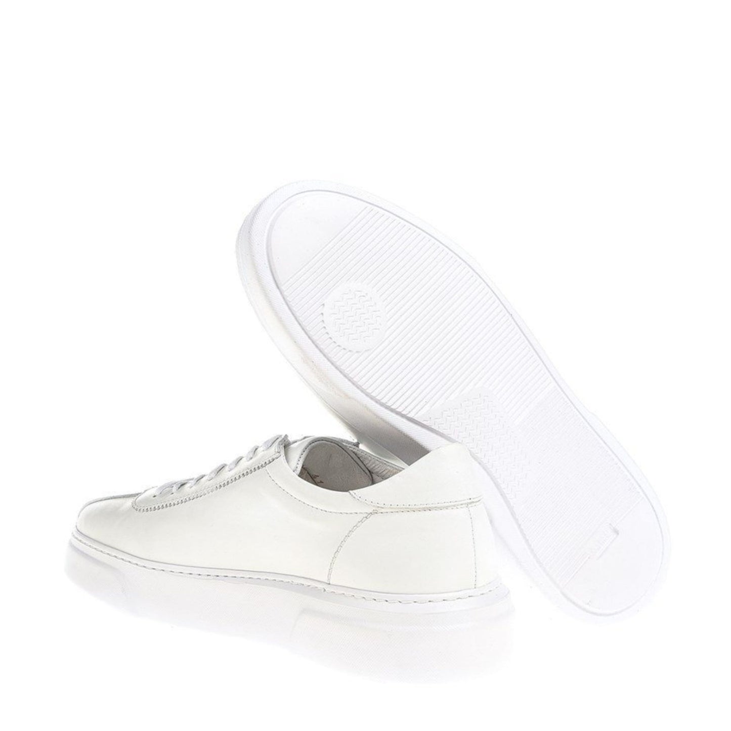 Madasat White Leather Casual Shoes - 331 |