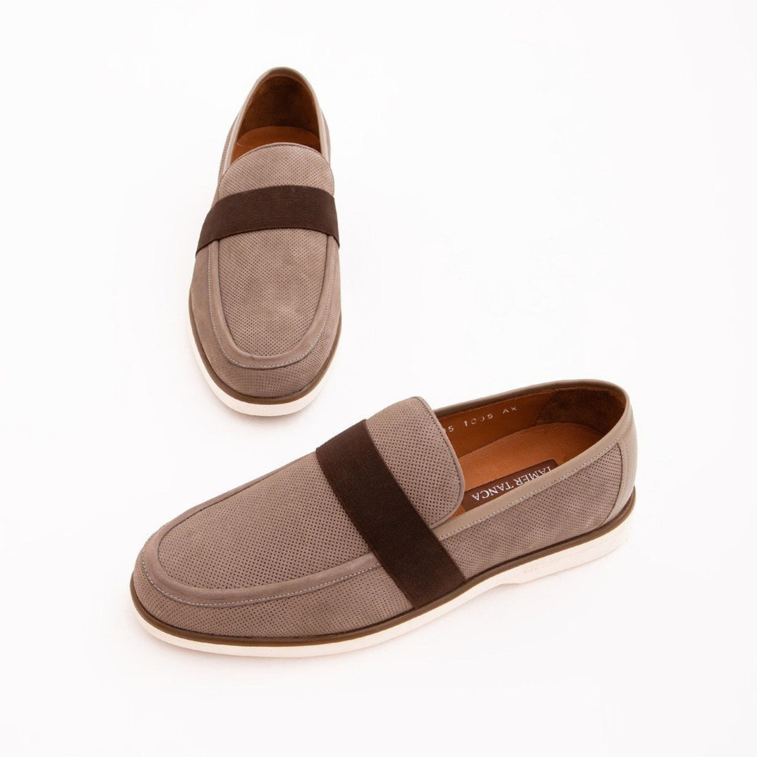 Madasat Rich Brown Leather Casual Shoes - 639 |