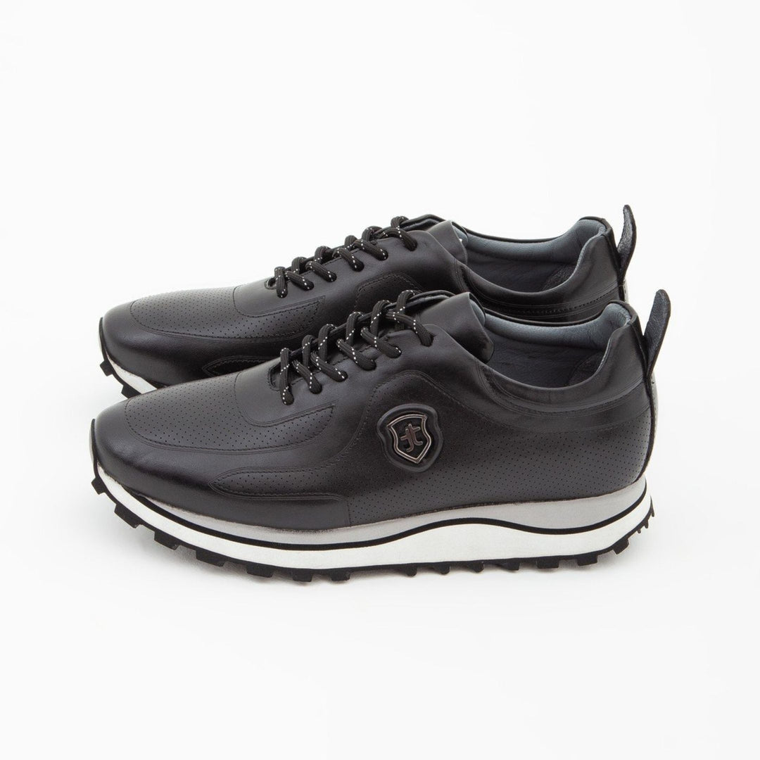 Madasat Black Leather Casual Shoes - 232 |