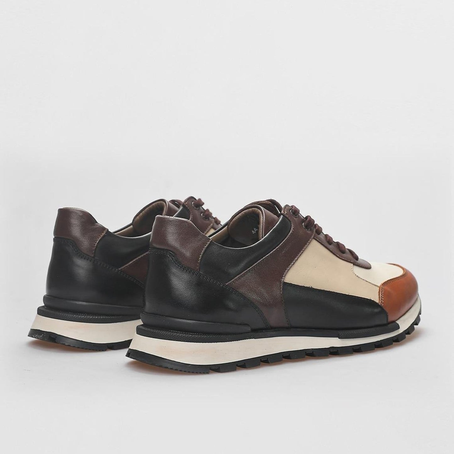 Madasat Brown Sneakers Leather Shoes - 813 |