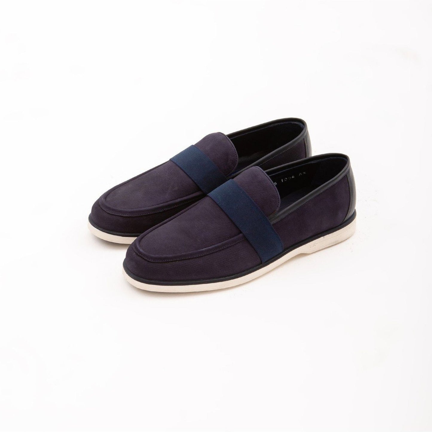 Madasat Navy Blue Nubuck Leather Casual Shoes - 639 |