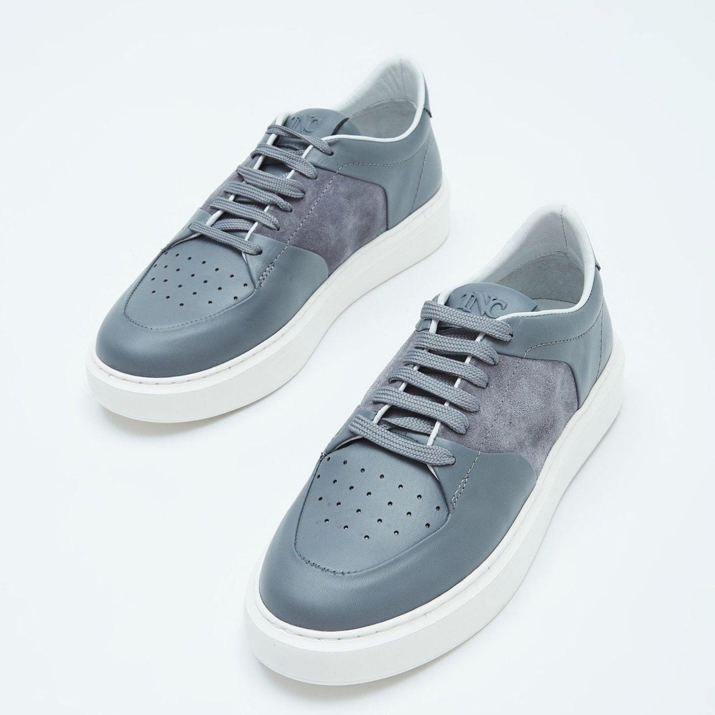 Madasat Gray Genuine Leather Sneakers - 857 |