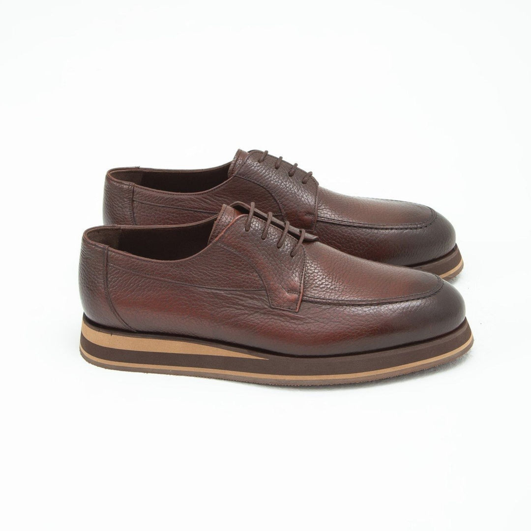 Madasat Tan Leather Casual Shoes - 645 |