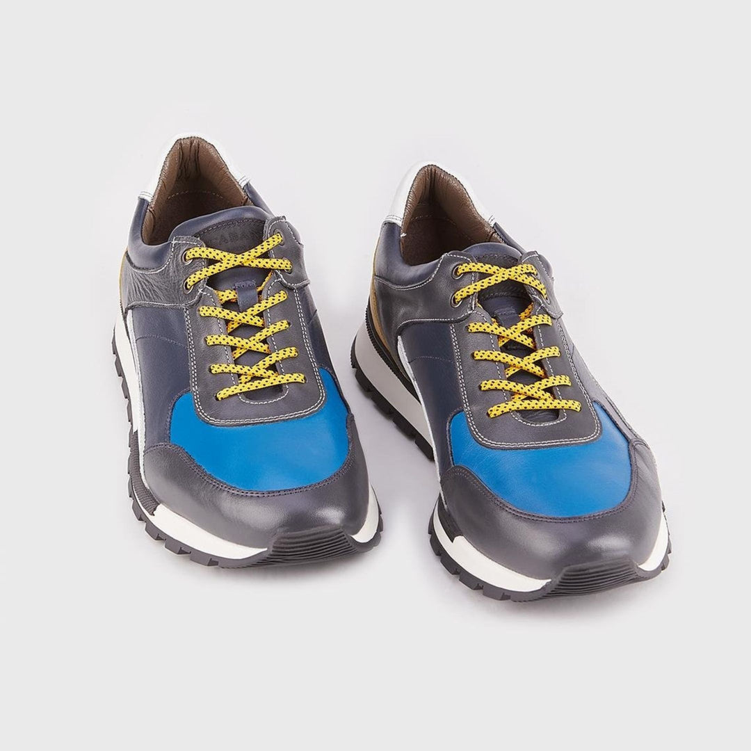 Madasat Grey Sneakers Leather Shoes - 813 |