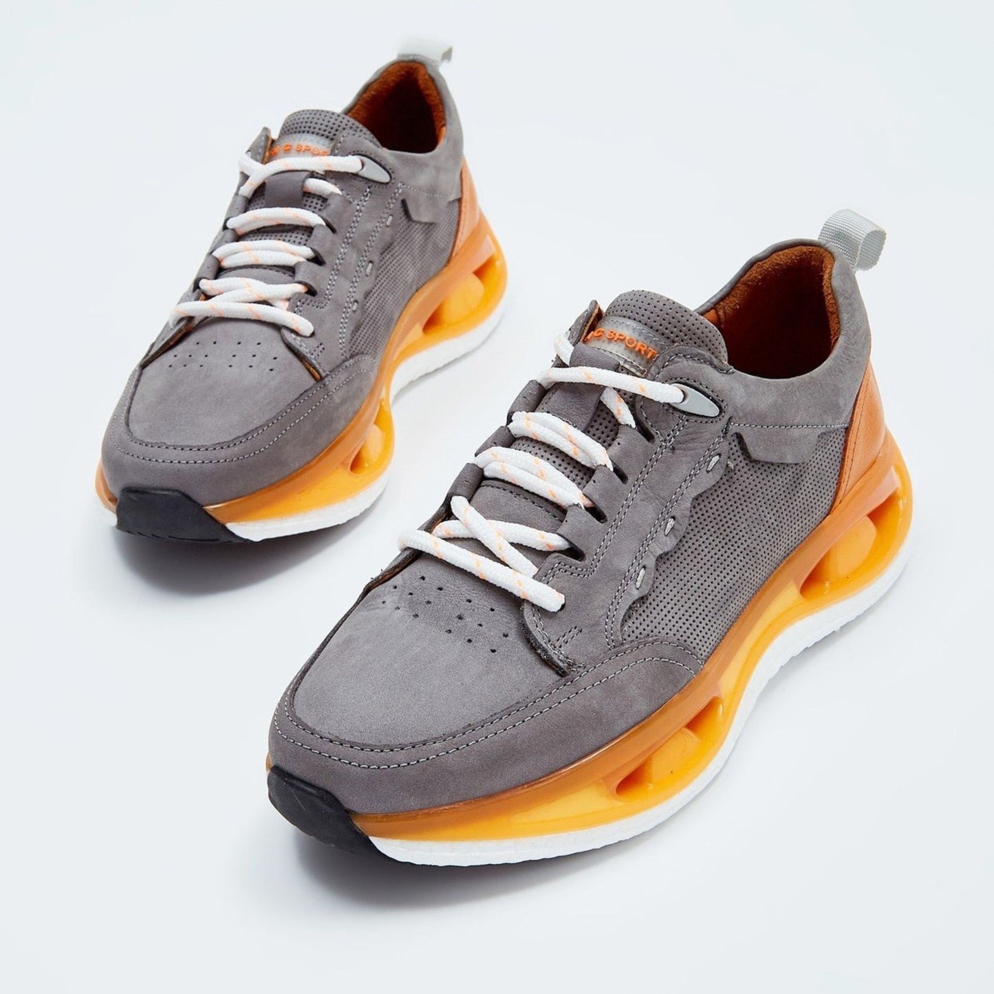 Madasat Orange Echtleder-Sneaker - 858 |