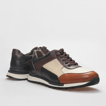 Madasat Brown Sneakers Lederschuhe - 813 |