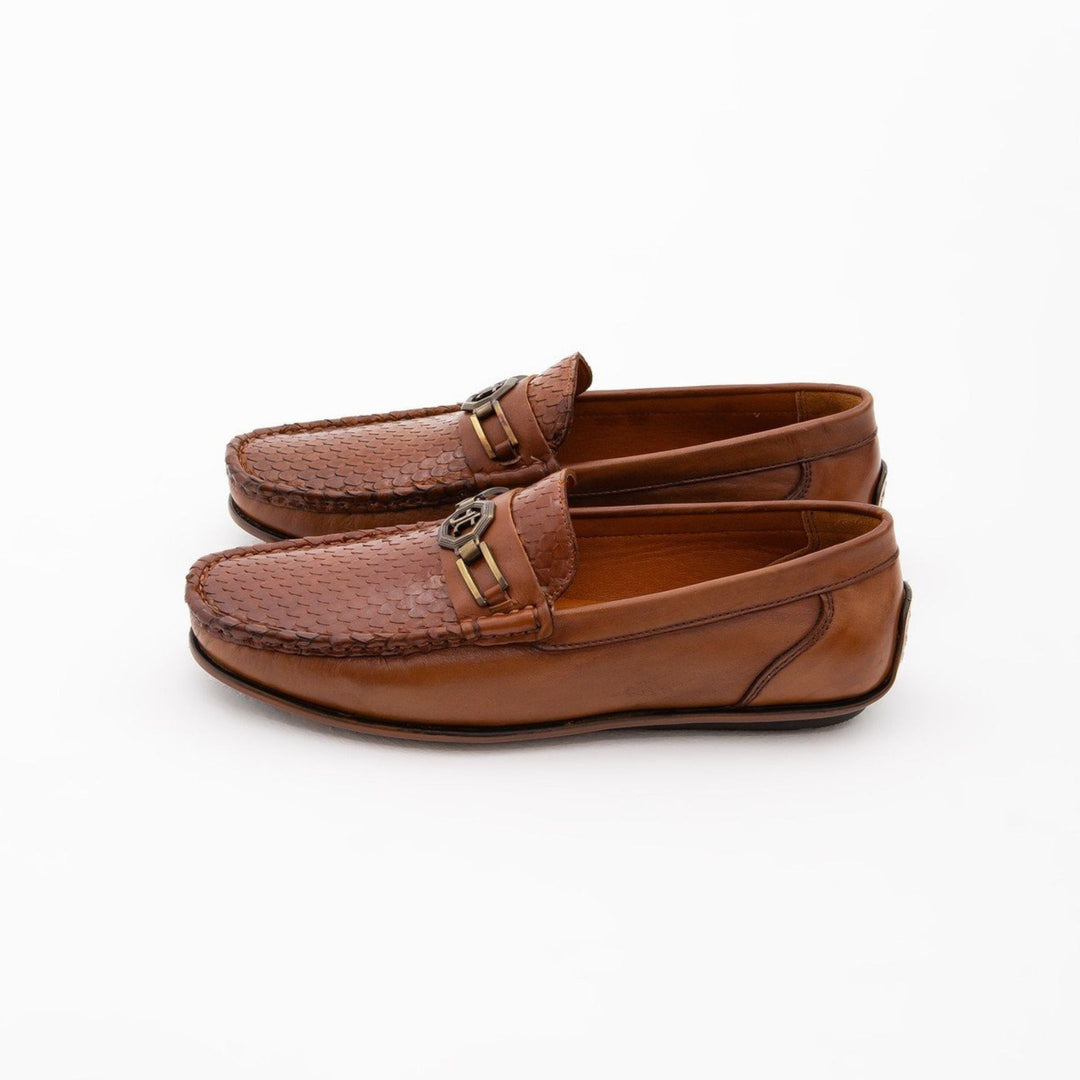 Madasat Tan Leather Loafer - 666 |