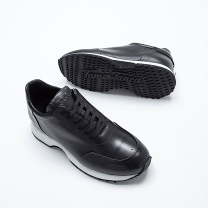 Madasat Black Leather Casual Shoes - 670 |