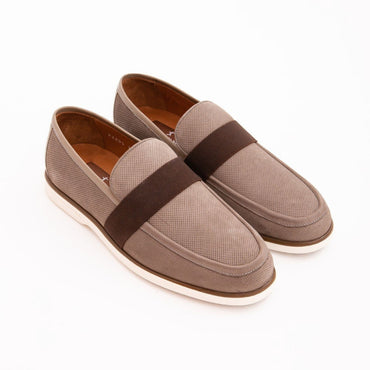 Madasat Rich Brown Leather Casual Shoes - 639 |