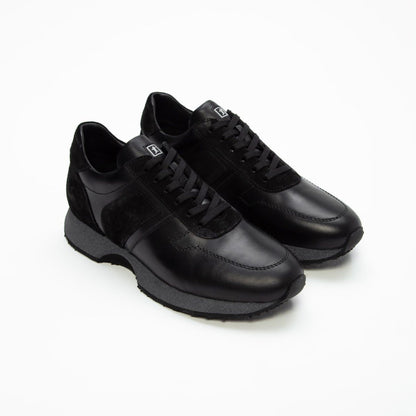 Madasat Black Leather Casual Shoes - 669 |