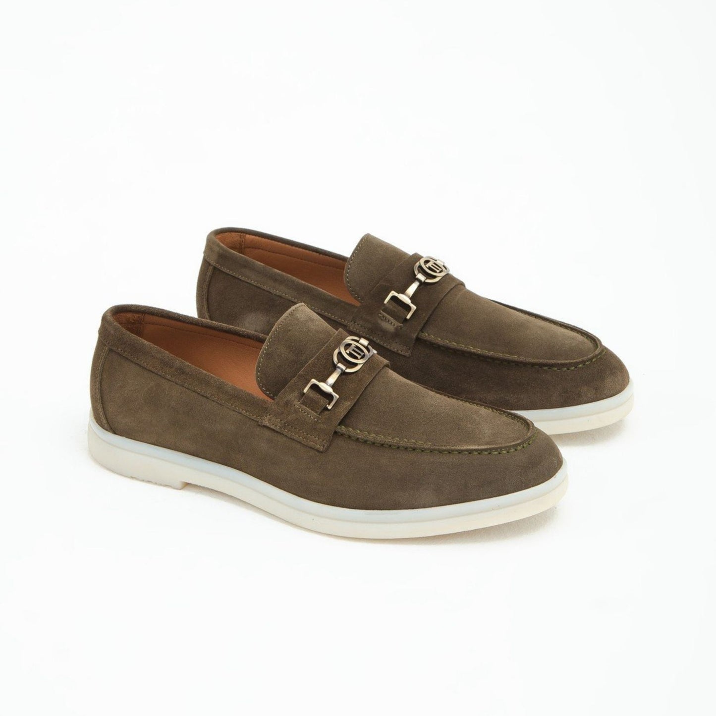 Madasat Khaki Wildleder-Loafer – 640 |