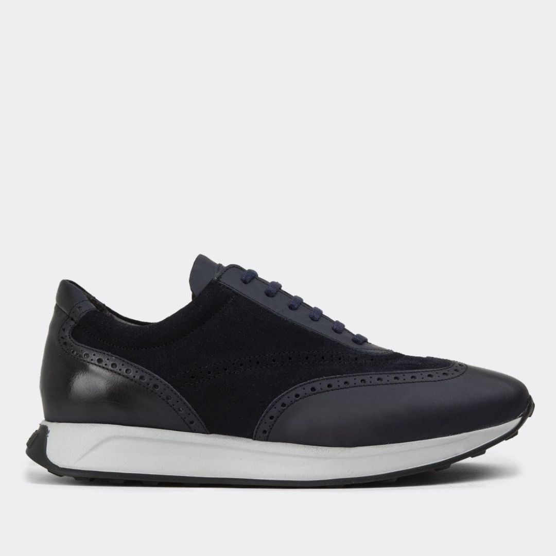 Madasat Navy Blue Genuine Suede Casual Shoes  - 900 |