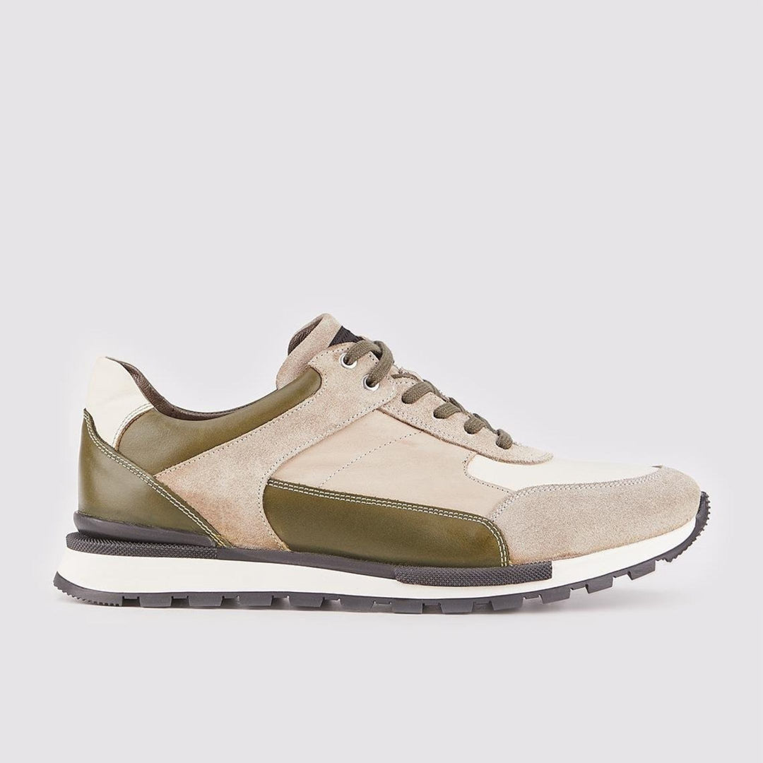 Madasat Beige Sneakers Leather Shoes - 813 |