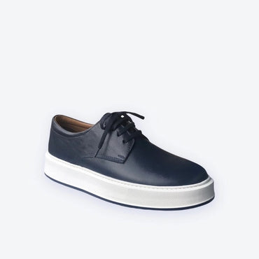 Madasat Navy Blue Genuine Natural Leather Shoes - 872 |