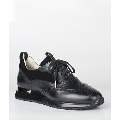 Madasat Black Leather Sneakers - 216 |