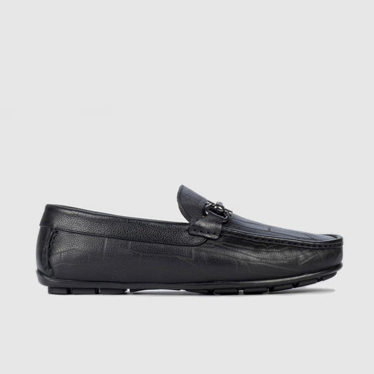 Madasat Black Leather Loafer - 618 |